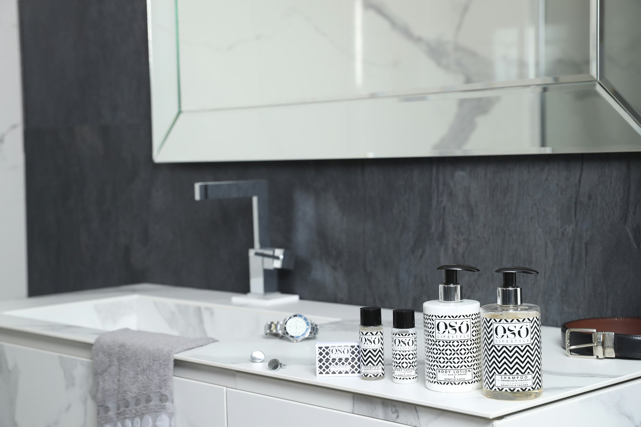 Before and after images showing improved complexion using organic skincare products.