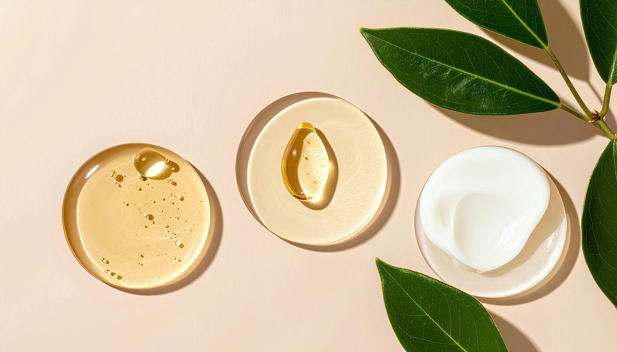 Close-up image of a natural cosmetic product label highlighting plant-based ingredients.