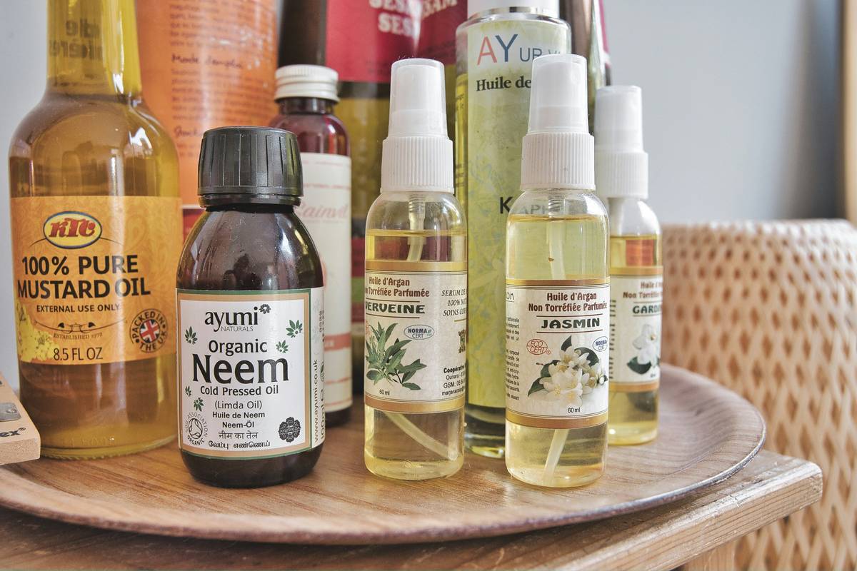 Before and after images showing clearer skin thanks to organic thyme treatments